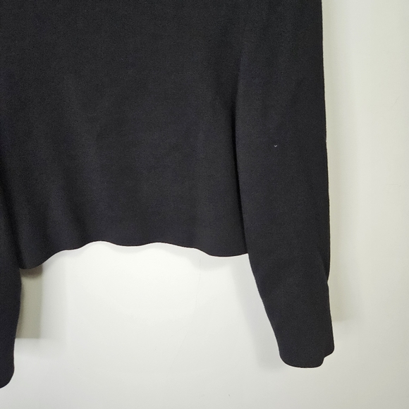 VTG Lillie Rubin Bolero Jacket Sz L Black Beaded Embroidered Wool Night Party - Picture 12 of 12